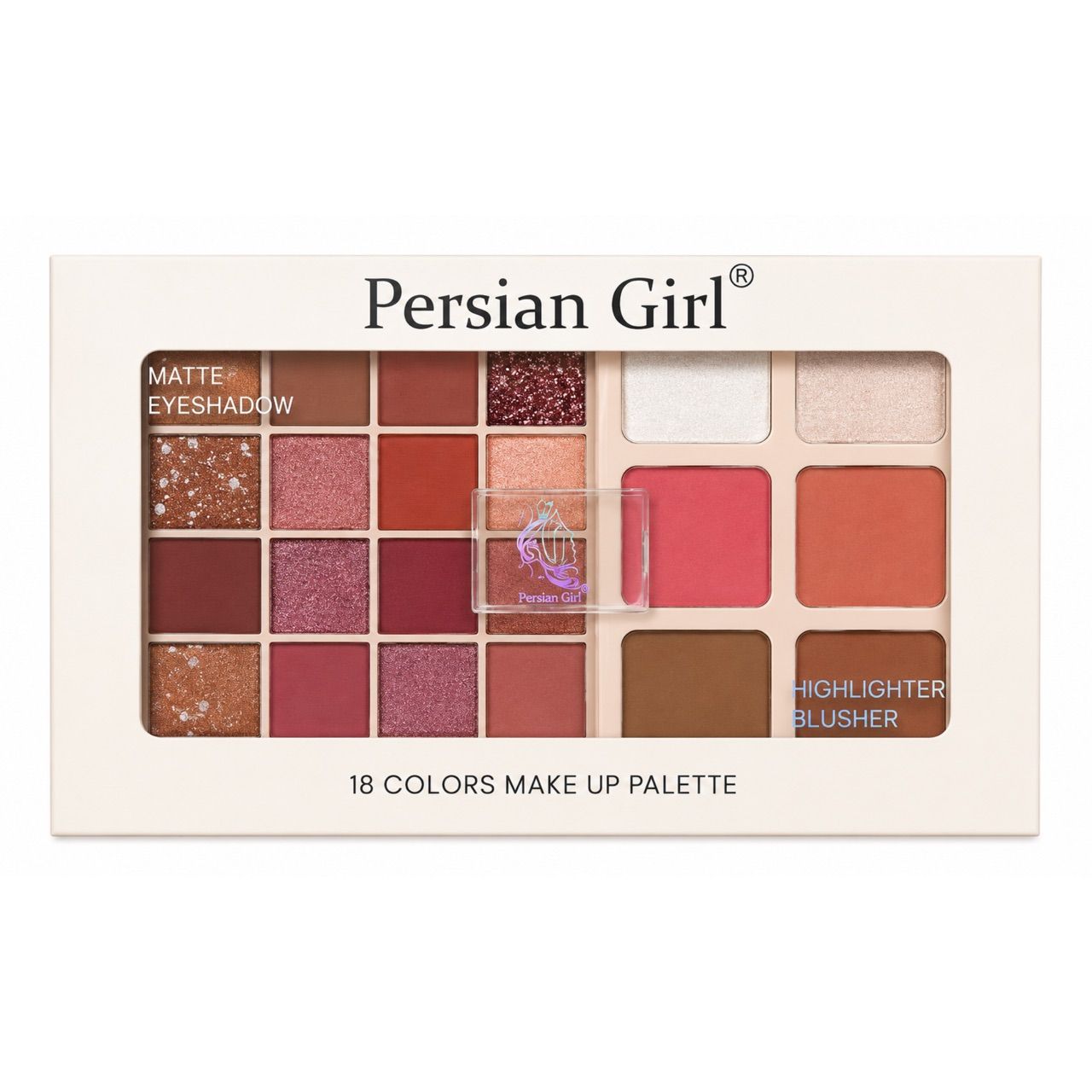 پالت سایه ،رژگونه،هایلایتر و کانتور persian girl